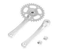 UPKOCH Kit Manivelle Simple Plateau Dents Alliage Aluminium Pédalier Creux Résistant et Compatible Single Speed VTT