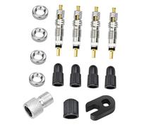 UPKOCH Kit Noyaux de Valves Vélo Tubeless Accessoires pour VTT et Route Remplacement et Étanche 15 pièces