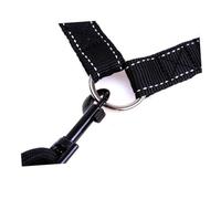 UPKOCH Laisse Double Traction Chien Élastique avec Poignée et Anneau Multifonction S Noire Boucle Rotative