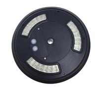 UPKOCH Lampe Solaire pour Mât de Drapeau 42 LED Éclairage Extérieur Pratique Construction Plastique Résistante Économie D’Énergie Lumière pour Jardin et Terrasse Spot Encastrable