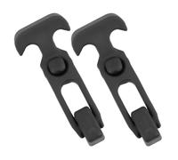 UPKOCH Loquet de boîte à outils en Acier Inoxydable avec Poignée T Lot de 2, Noir, Conçu pour Capot de Moteur et Usage Portable