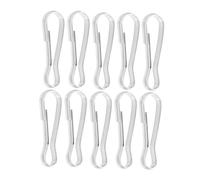 UPKOCH Lot de 10 Crochets De Fixation en Acier Inoxydable à Ressort 30 Mm pour Hamac, Mangeoire Et Jouet D’Animaux, Accessoires Suspendus Polyvalents pour Petits Animaux Et Perroquets