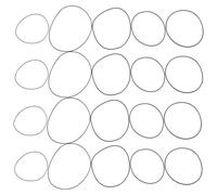 UPKOCH Lot de 10 Joints d'étanchéité pour Montres - Rondelles toriques en Caoutchouc 0,5-0,9 mm - Joints de Rechange pour Fond de Montre - Pièces détachées pour réparation et Entretien.