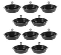 UPKOCH Lot de 10 Mini Poêles Décoratives en Plastique Accessoires pour Maison de Poupée Ustensiles Cuisine Miniatures Jouets Créatifs DIY Micro Scènes et Décoration Miniature