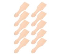 UPKOCH Lot de 10 Set de Mini Spatules en Bois pour Garçon et Filles Petites Spatules Cuisine en Bois Naturel Ustensiles pour Jeux D’Imitation Culinaires Accessoires Éducatifs pour