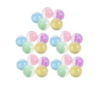 UPKOCH Lot de 100 capsules de chewing-gum en vrac : contenants ronds en plastique vides de 2,5 cm pour distributeurs automatiques - Boîtes à dragées pour bricolage, œufs de Pâques, boules de prix