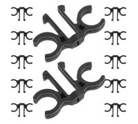 UPKOCH Lot de 12 Clips de Fixation pour Bâtons de Randonnée 18 MM en Plastique à Dégagement Rapide Connecteur Boucle en 8 pour Camping Trekking et Ski Accessoires Légers et Résistants