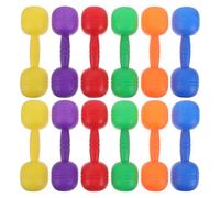 UPKOCH Lot de 12 haltères pour enfants haltères en plastique pour tout-petits - Équipement de musculation - Idéal pour la salle de sport, la maison et le fitness.