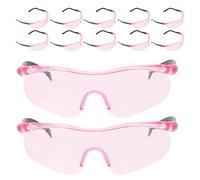 UPKOCH Lot de 12 lunettes de sécurité pour enfants - Lunettes de laboratoire pour enfants - Anti-rayures pour les sciences, le sport, le travail du bois, les fêtes d'anniversaire
