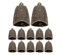 UPKOCH Lot de 16 Breloques Cloche Vintage en Cuivre Dragon, Mini Clochettes Décoratives Feng Shui pour Fabrication de Bijoux, Décoration Zen Bureau et Loisirs Créatifs
