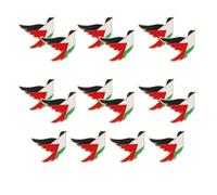 UPKOCH Lot de 16 Broches Symbole de Paix en Alliage de Zinc Épingle de Revers Drapeau Palestinien Émail Symbole de Paix Unisexe pour Costume Vêtement et Événement Social
