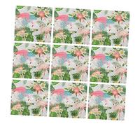 UPKOCH Lot de 18 Serviettes en Papier Flamant Rose Taille Standard, Décorations Fête Hawaïenne Tropicale, Serviettes Cocktail Jetables pour Anniversaire et Festival, Design Créatif