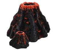 UPKOCH Lot de 2 Décorations Volcaniques en Résine Réaliste Grand et Petit Volcan pour Aquarium Ornement Non Toxique Effet Bulles D’Oxygène Décoration Montagne Éducative et Esthétique