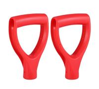 UPKOCH Lot De 2 Manches De Rechange en Plastique pour Pelle De Jardin Poignée Rouge Accessoire Pratique pour Remplacer Anciennes Poignées Facile à Installer Et Compatible Outils De Jardin