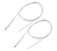 UPKOCH Lot de 2 Micros Métalliques Modifiés pour Guitare Acoustique Folk avec Prise Jack 2,5 Mm, Micro Chevalet Pratique et Accessoire pour Instruments de Musique, pour