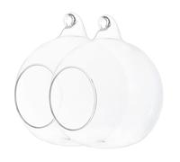 UPKOCH Lot De 2 Nids Rafraîchissants en Verre pour Hamster Et Petit Animal, Maison De Refroidissement, Taille S, Design Transparent, pour Hérisson, Cochon d'Inde Et Rat, Habitat Frais Et Décoratif