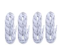 UPKOCH Lot de 2 Paires Lacets Cirés Hockey Blanc, Longs Résistants Antigel pour Patins à Glace et Ski, Lacets de Chaussures Solide Adaptés Patinage Artistique et Hockey sur Glace Adultes