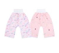 UPKOCH Lot de 2 Pantalons D'entraînement Imperméables en Coton pour Bébé, Taille Haute, Réutilisables, Culottes D'apprentissage Unisexes, Confort Respirant, Adaptés pour Garçon et Filles