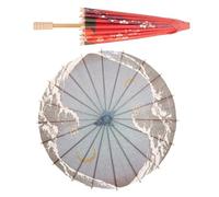 UPKOCH Lot de 2 Parapluies en Papier Huilé Japonerie Décoration Classique Intérieure Motifs Bleu Lune et Fleurs Multicolores Accessoire Créatif pour Scène Mariage et Magasin