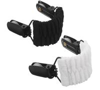 UPKOCH Lot de 2 Pinces à Broche pour Cardigan et Châle Femmes Bande Élastique Ajustable Finition Blanche et Noire Accessoires Polyvalents pour Maintien et Style en Toutes Occasions