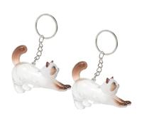 UPKOCH Lot de 2 Porte-clés Commémoratifs Transparents pour Poils de Chat, Boîtes de Rangement Compactes pour Souvenirs D’Animaux, Accessoire Léger et Portable Amoureux de Chats