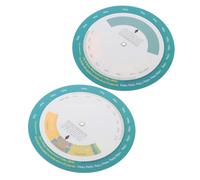 UPKOCH Lot de 2 Roues de Calcul de L’Imc Murales pour Gestion du Poids Outil Précis de Suivi de Régime Alimentaire Mesure Taille et Poids Accessoire Santé pour Salle de Sport et