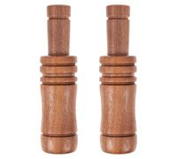 UPKOCH Lot de 2 sifflets d'appel pour oiseaux aquatiques et oies - Instrument d'imitation de canard - Appeau d'oiseaux en bois naturel pour activités de plein air - Sifflet d'urgence