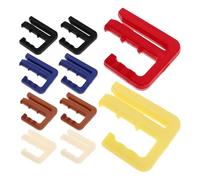 UPKOCH Lot de 24 Boutons de Réglage de Jean Amovibles, Serrage-taille Élastique Réglable pour Pantalons, Jupes et Robes, Clips sans Couture en 6 Couleurs pour Ajusteur de Taille