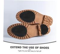 UPKOCH Lot De 24 Patins Anti-Usure Pour Chaussures À Talons Hauts Autocollants De Semelles Antidérapants En Caoutchouc Noirs