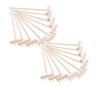 UPKOCH Lot de 24 Râteaux en pour Nivellement Sable Outils De Jardinage Zen Râteau De Jardinage Manuel Mini Petit À Manche Court Mini