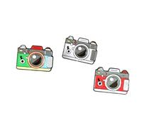 UPKOCH Lot de 3 Broches en Alliage d'Appareil Photo Accessoires de Mode Épingles de Poitrine pour Vêtements Paquet et Foulards Décoration Féminine Colorée Aléatoire Couleur Aléatoire