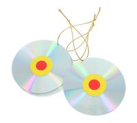 UPKOCH Lot de 3 Disques Réfléchissants Pivotants pour Oiseaux, Dispositif Décoratif en Plastique Rotatif pour Jardin, Outil Effaroucheur D’Oiseaux au Soleil, Accessoires