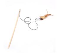 UPKOCH Lot de 3 Jouets pour Chat en Peluche Forme Poisson Interactif en Corde Beige Léger et Sécurisé pour Stimuler et Divertir Votre Animal de Compagnie en Intérieur