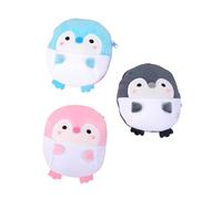 UPKOCH Lot De 3 Porte-Monnaie Peluche Dessin Animé, Paquet à Pièces Femme, Mini Pochette Compacte, Rangement Clé Et Câble, Paquet à Main Léger pour Usage Quotidien Entre Amis, Couleurs Assorties