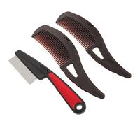 UPKOCH Lot de 3 set de Brosses de Toilettage pour Animaux Peigne Multifonctionnel pour Chien et Chat Outil de Démêlage et Nettoyage des Poils Morts Brosse Anti-Pellicules Adaptée à