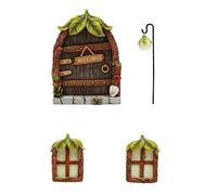 UPKOCH Lot De 4 Décorations Suspendues pour Fête D'Intérieur Exquises Féeriques Fausses Fenêtres Accessoires De Décoration Extérieure Embellissements Artisanaux Décoration