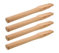 UPKOCH Lot de 4 Manches de Hache en Bois Massif 31,7 Cm - Poignée de Remplacement Antidérapante pour Hachette de Jardin, Manche Marteau Bois Compatible, Outil Extérieur pour