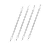 UPKOCH Lot De 4 Pièces De Rechange pour Radiateur Électrique Tube Chauffant Insert pour Four De Torréfaction Tube Chauffant À Quartz Ampoule De Rechange Blanc