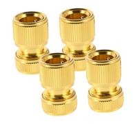 UPKOCH Lot De 4 Raccords Rapides pour Tuyaux D'arrosage en Alliage D'aluminium Léger 1/2 Pouce, Étanches Et Universels, Connecteurs De Tuyau pour Lavage De Voiture, Jardinage Et Nettoyage Extérieur