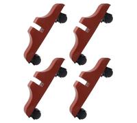 UPKOCH Lot de 4 Socles de Séparation à roulettes avec Hauteur Réglable, Support Mobile pour Écran, Compatible avec Paravent, pour Chambre et Bureau