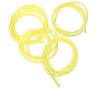 UPKOCH Lot de 4 Tuyaux d'Alimentation en Essence Jaunes 12 M PVC Résistant à L'Huile pour Tronçonneuse Souffleur et Outils Motorisés 2 Temps Compatible Moteurs Poulan et Craftsman