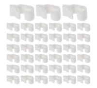 UPKOCH Lot de 40 Clips Blancs en Plastique pour Cages D'animaux, Fermeture Robuste et Installation Facile pour Cages à Chat, Chien et Lapin, Accessoires Polyvalents pour Rangement
