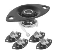 UPKOCH Lot De 5 Accessoires De Connexion Pour Instruments De Musique Plaque Jack Pour Guitare Sortie Mono Noire Prise Jack Encastrée Basse Couvercle Ovale