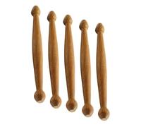 UPKOCH Lot de 5 Bâtons de Massage en Bois Naturel Rond Multifonctions, Masseur de Points D'acupuncture Léger et Ergonomique, Outil Relaxant pour Réflexologie Plantaire et Massage