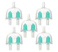 UPKOCH Lot de 5 Clapets Anti-Retour d'air pour Aquarium en Plastique Vert, Vanne Unidirectionnelle Trois Voies 5 X 3,5 X 1,6 Cm, Compatible Pompe à Air pour Poissons, Accessoires