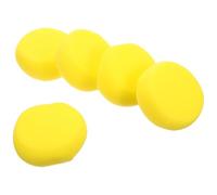 UPKOCH Lot de 5 Éponges de Bain pour Animaux de Compagnie Rondes Haute Densité Jaune 70 MM Éponge à Shampoing et Brosse de Bain pour Chien Exfoliante et Nettoyante Nettoyage