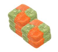 UPKOCH Lot De 5 Gâteaux D’Herbe Naturelle pour Petits Animaux, Friandises à Mâcher pour Lapins Et Cochons D’Inde, Snacks Au Foin Mixte, Jouets à Mâcher pour Soins Dentaires, Usage Quotidien