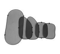 UPKOCH Lot de 5 Pare-Soleil à Ventouse en Maille Extensible pour Vitres Latérales et Arrière de Voiture Protection Anti-UV et Anti-Éblouissement Couverture Respirante Adaptable pour