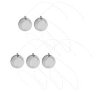 UPKOCH Lot De 5 Pendules Newton en Acier Inoxydable Argenté