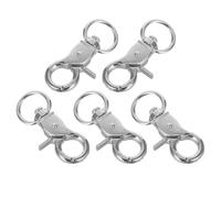 UPKOCH Lot de 5 Verrous de Porte pour Cage à Oiseaux et Perroquets, Mousquetons en Acier Inoxydable, Sécurisés et Compacts, Accessoires Pratiques pour Cages D’Animaux, Utilisation